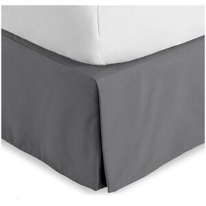 Elegant Gray Bed Skirt